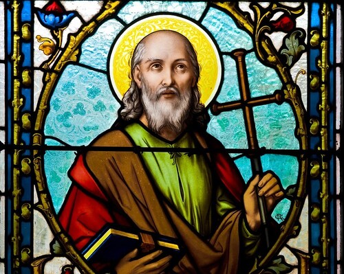 Apostel Philippus T-förmigen Kreuz